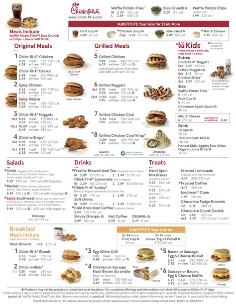 Drive thru menu chick fil - Port Saint Lucie, FL 34986. Closed - Opens today at 6:30am EDT. (772) 204-2653. Need Help? Order Pickup. Order Delivery. Order Catering. Prices vary by location, start an order to view prices. Catering deliveries at this restaurant require a …